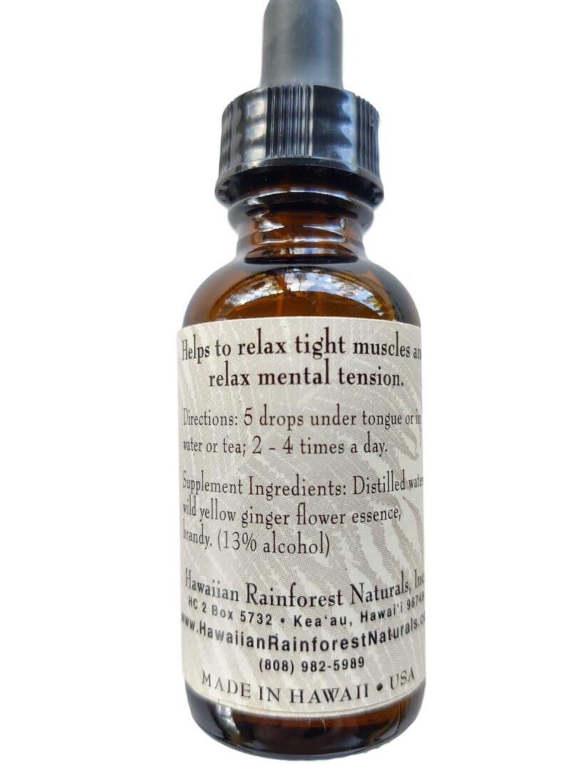 Yellow Ginger Relax Flower Essence